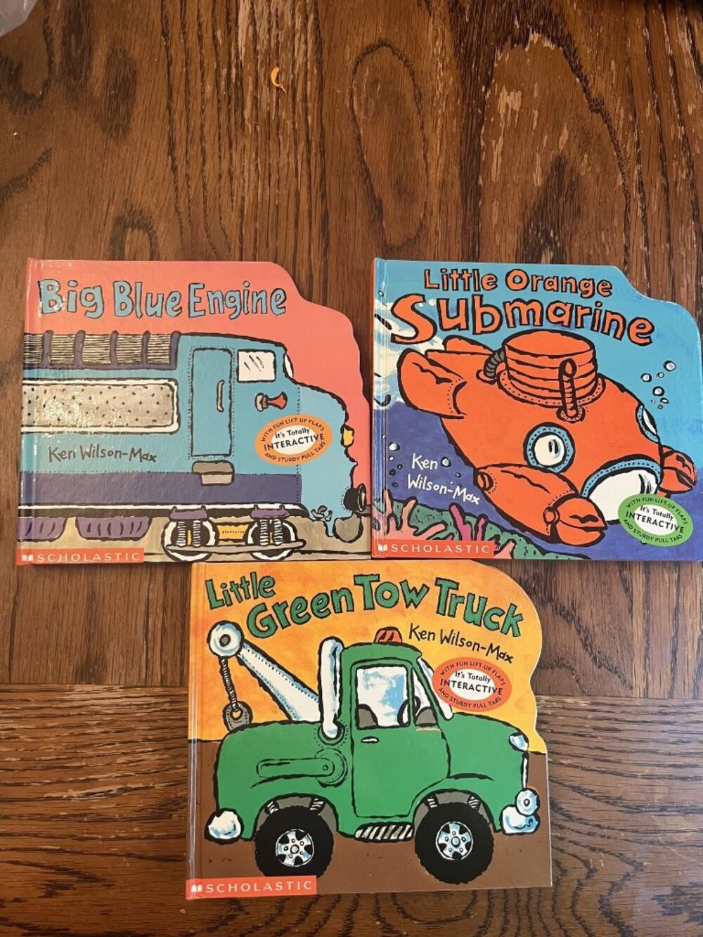 Big Blue Engine Little Orange Submarine & Little Green Tow Truck Interactive Boa
